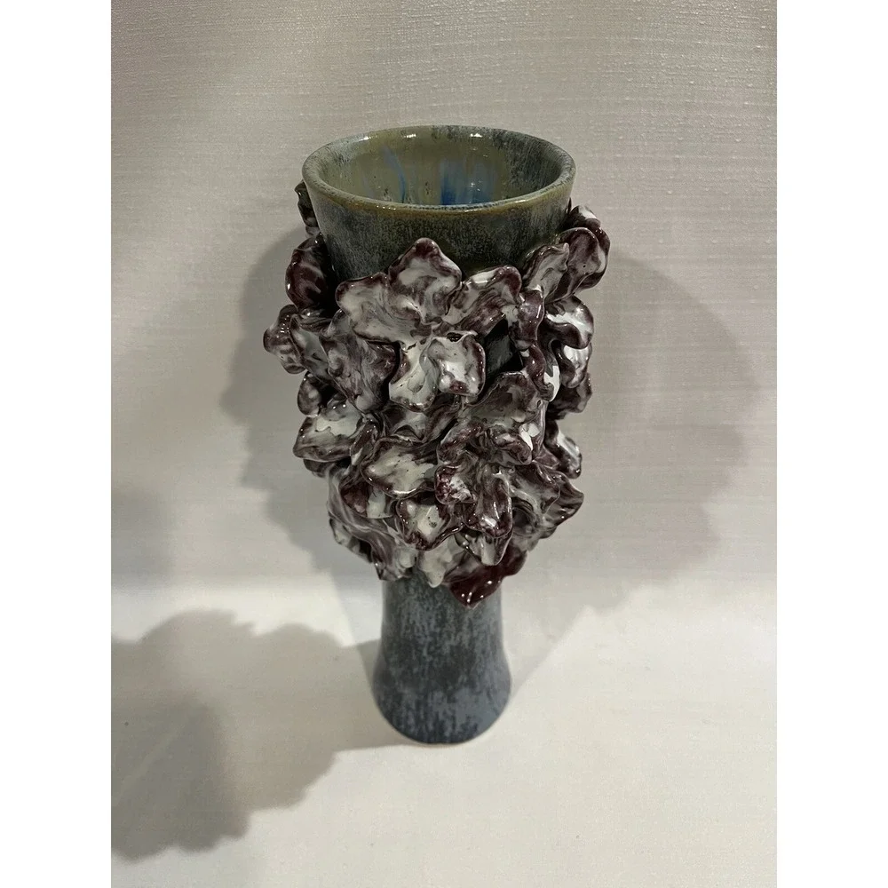 Matthew Solomon Glazed Ceramic Vase New York U.S. 2010 Signed Maison Gerard READ